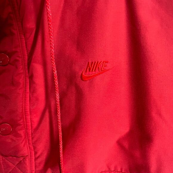 Vintage Nike Pullover Jacket Mens XL Swoosh Windbreaker Fleece Lined 90s Sailing - Picture 13 of 16